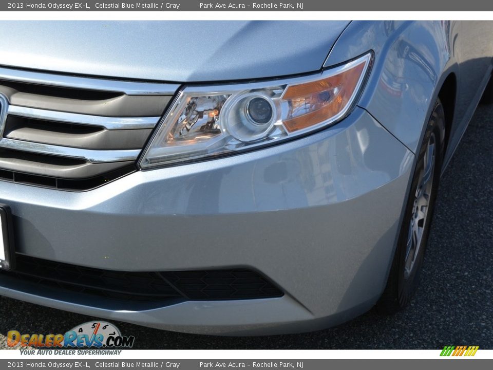 2013 Honda Odyssey EX-L Celestial Blue Metallic / Gray Photo #31