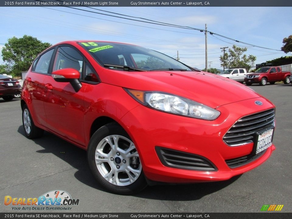 2015 Ford Fiesta SE Hatchback Race Red / Medium Light Stone Photo #1