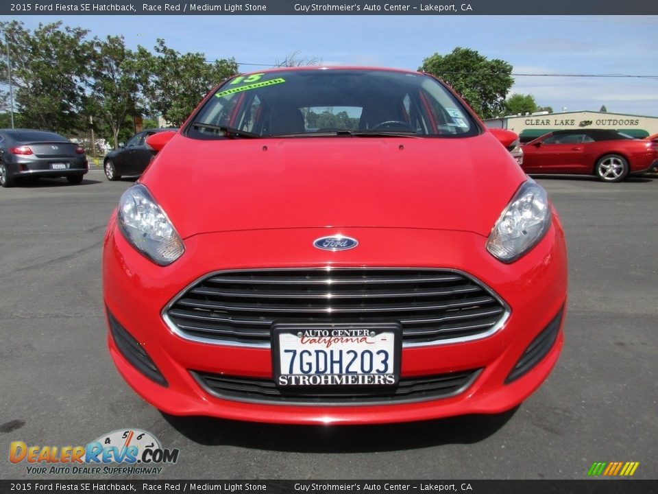 2015 Ford Fiesta SE Hatchback Race Red / Medium Light Stone Photo #2