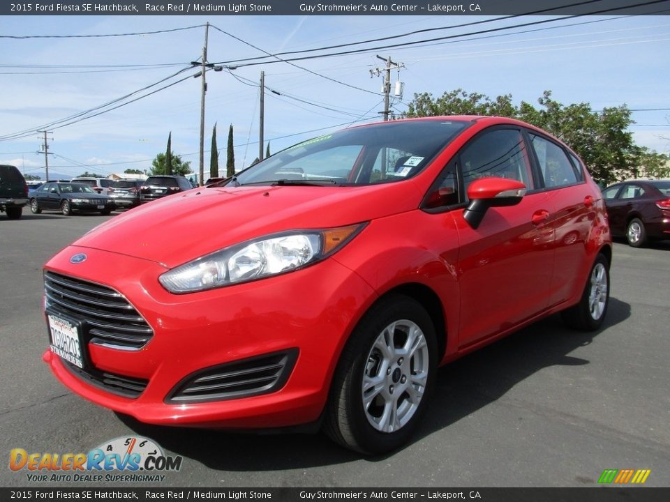 2015 Ford Fiesta SE Hatchback Race Red / Medium Light Stone Photo #3