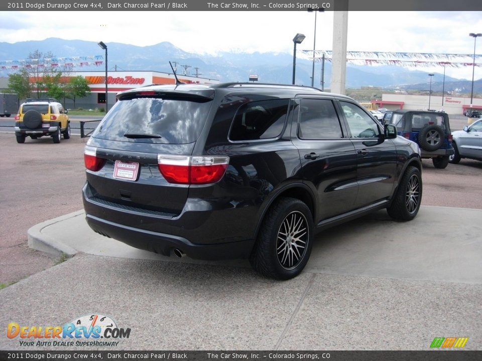 2011 Dodge Durango Crew 4x4 Dark Charcoal Pearl / Black Photo #5
