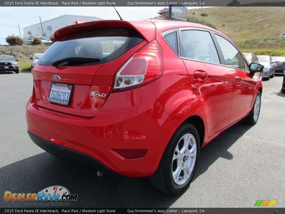 2015 Ford Fiesta SE Hatchback Race Red / Medium Light Stone Photo #7