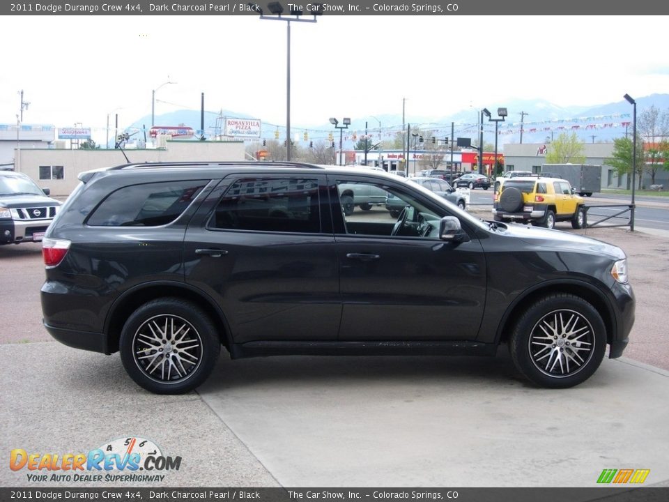 2011 Dodge Durango Crew 4x4 Dark Charcoal Pearl / Black Photo #6