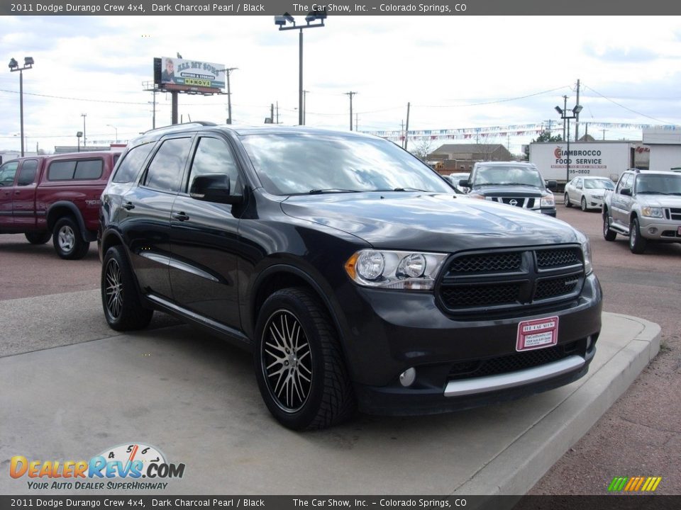 2011 Dodge Durango Crew 4x4 Dark Charcoal Pearl / Black Photo #7