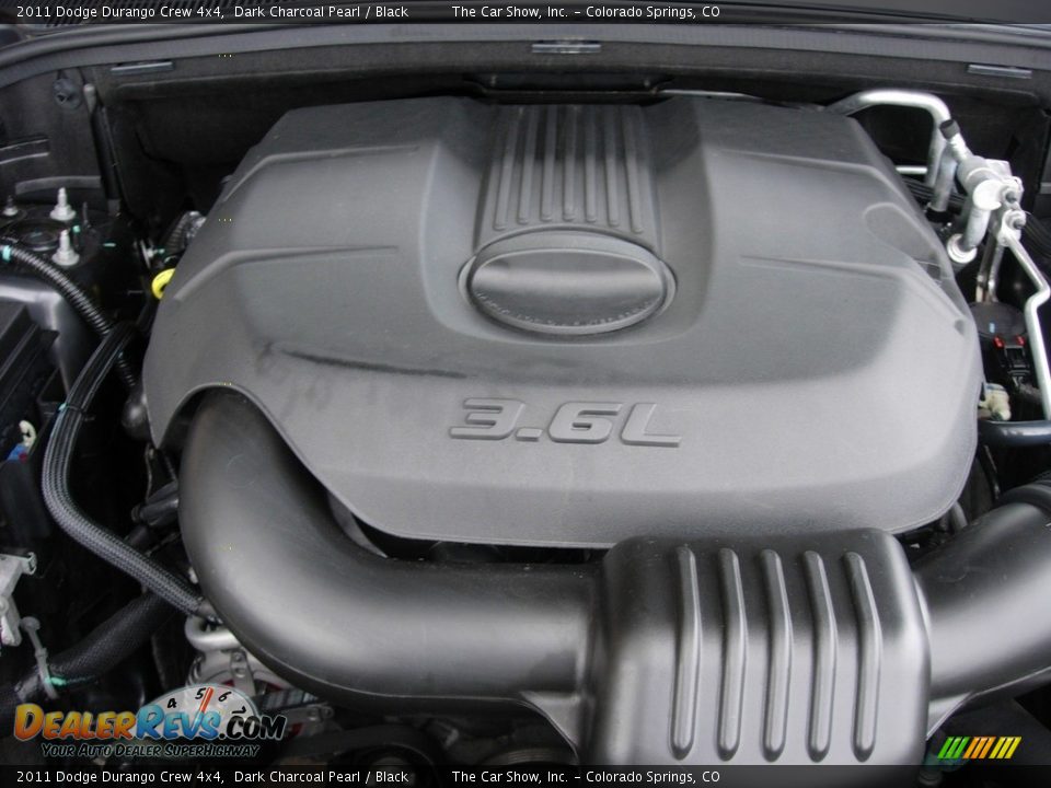 2011 Dodge Durango Crew 4x4 Dark Charcoal Pearl / Black Photo #9