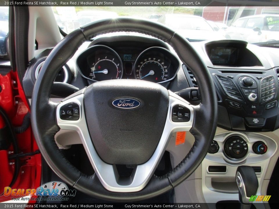 2015 Ford Fiesta SE Hatchback Race Red / Medium Light Stone Photo #13