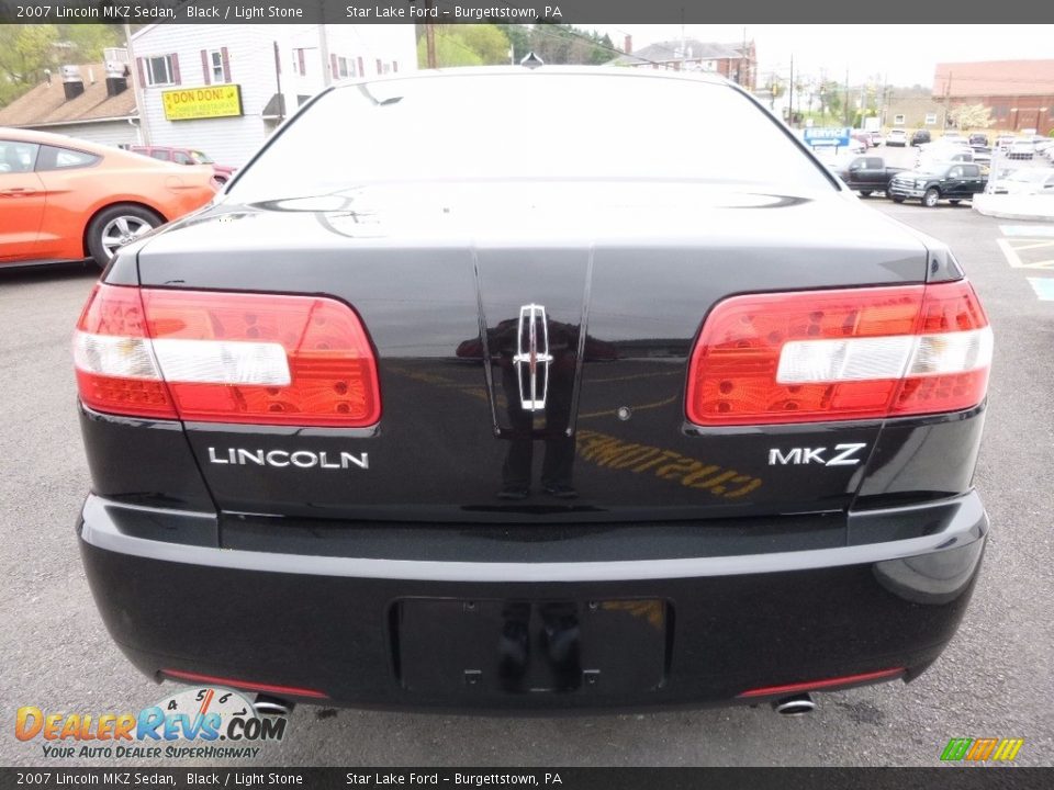 2007 Lincoln MKZ Sedan Black / Light Stone Photo #6