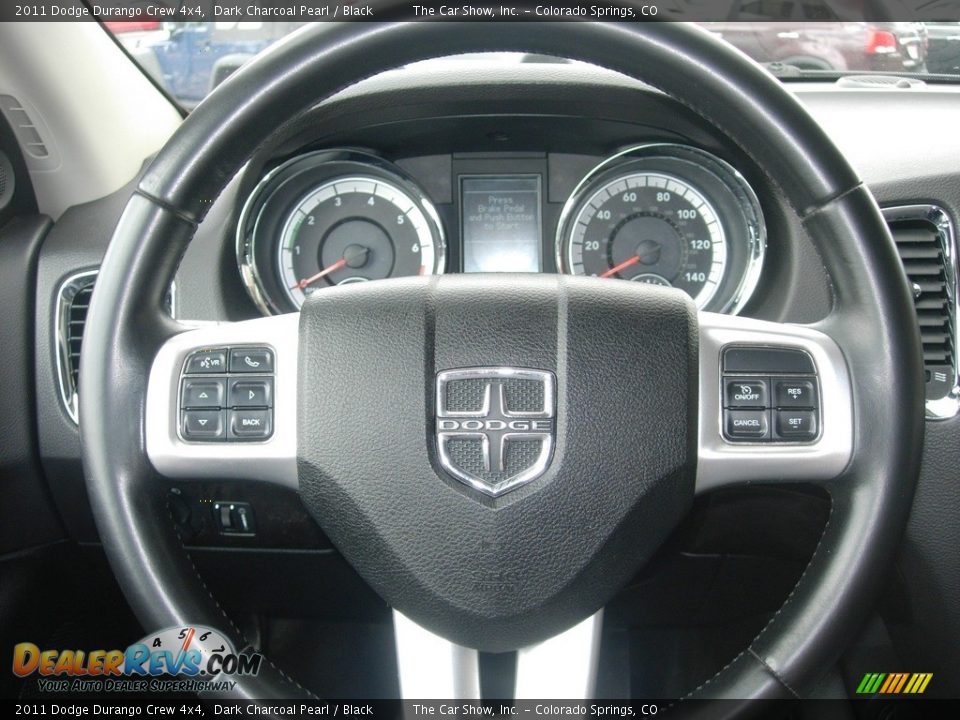 2011 Dodge Durango Crew 4x4 Dark Charcoal Pearl / Black Photo #22