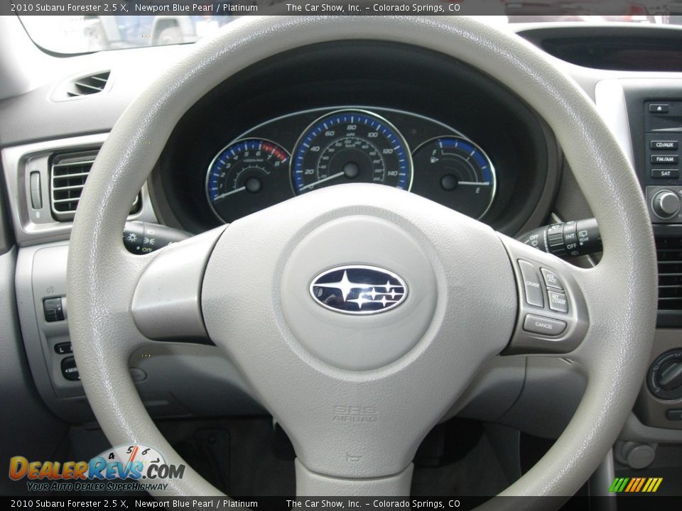 2010 Subaru Forester 2.5 X Newport Blue Pearl / Platinum Photo #10