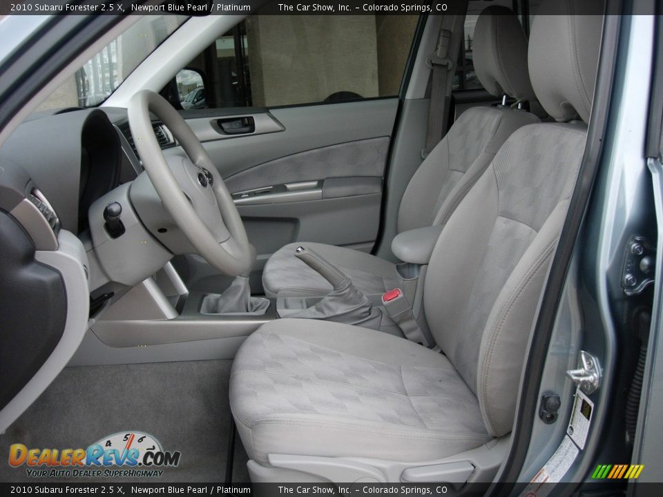 2010 Subaru Forester 2.5 X Newport Blue Pearl / Platinum Photo #16