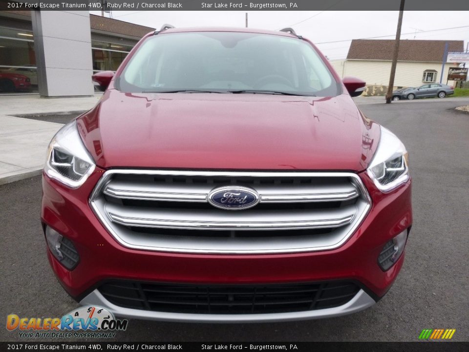 2017 Ford Escape Titanium 4WD Ruby Red / Charcoal Black Photo #2
