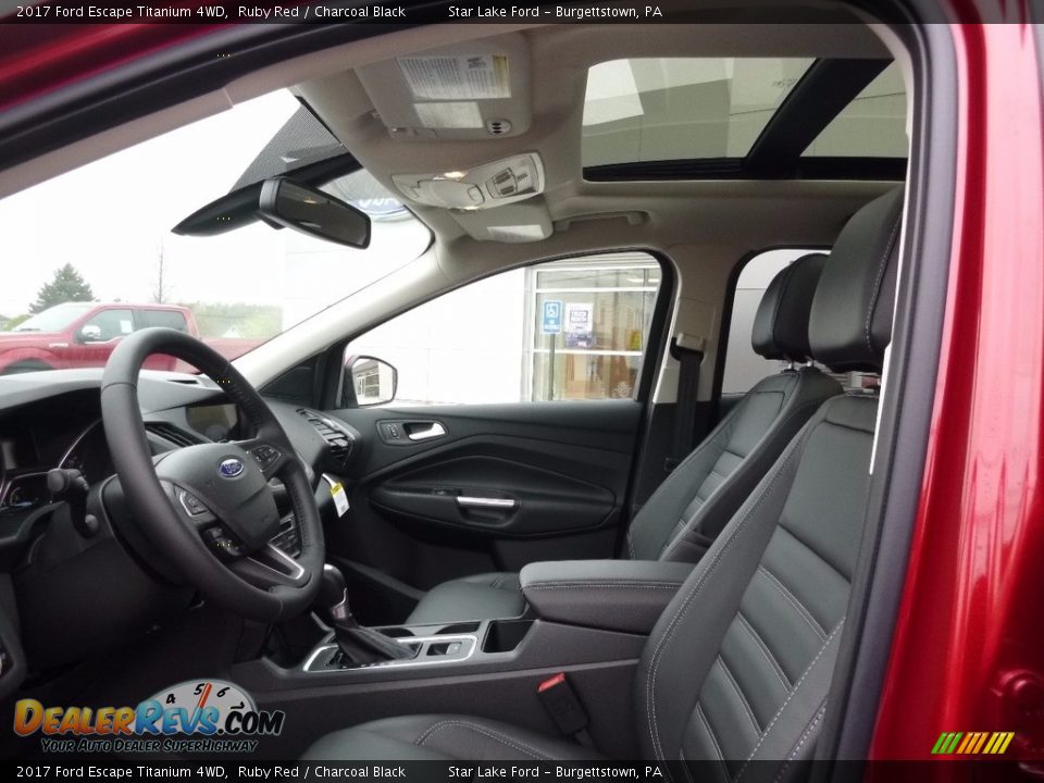 Front Seat of 2017 Ford Escape Titanium 4WD Photo #9