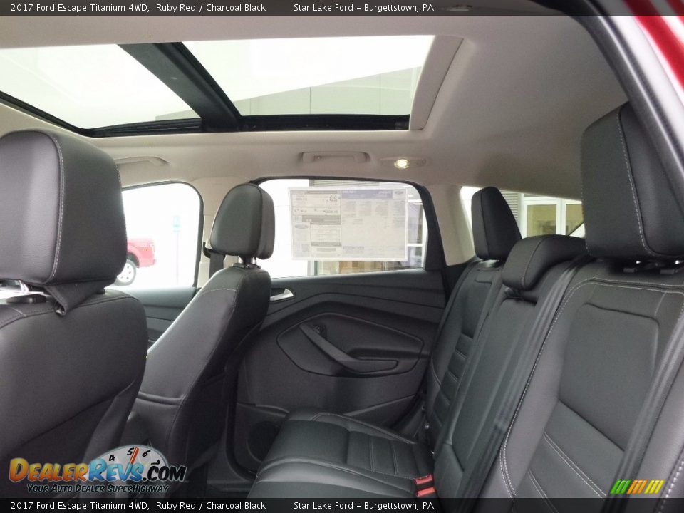 Rear Seat of 2017 Ford Escape Titanium 4WD Photo #10