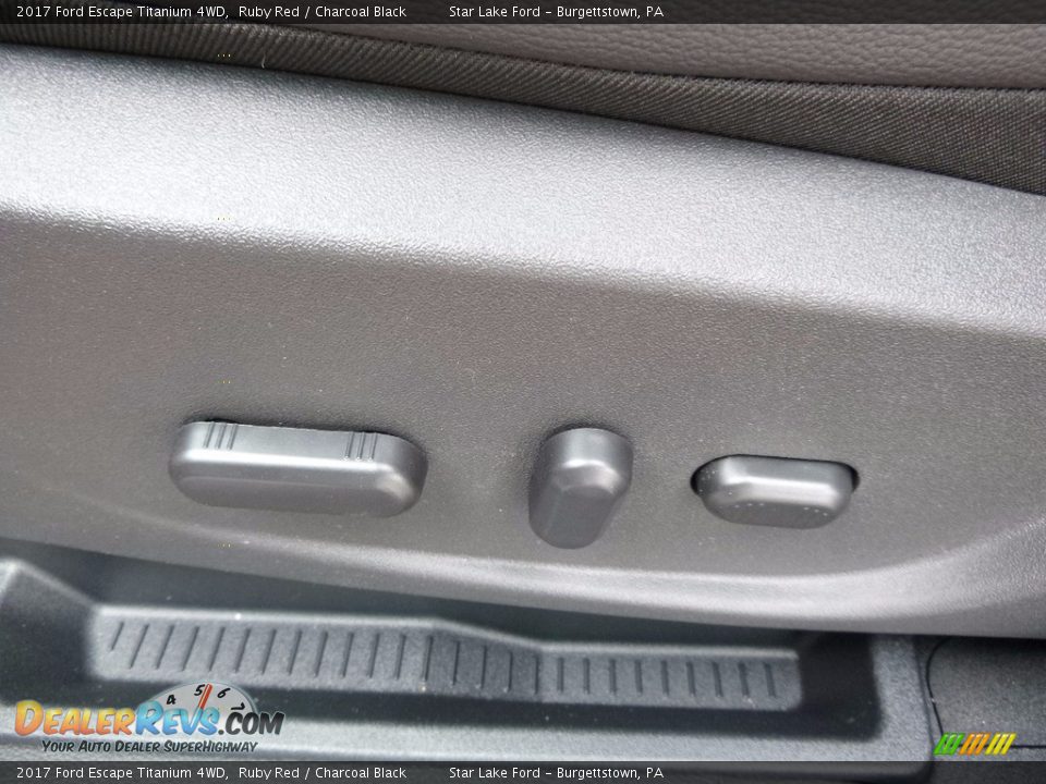 2017 Ford Escape Titanium 4WD Ruby Red / Charcoal Black Photo #14