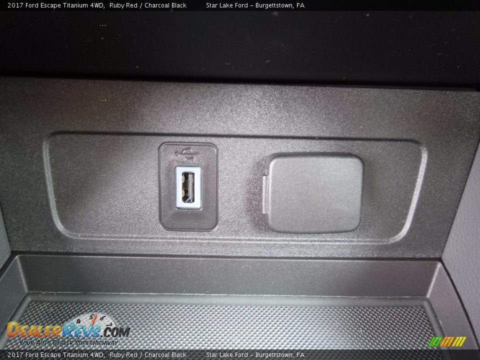2017 Ford Escape Titanium 4WD Ruby Red / Charcoal Black Photo #17