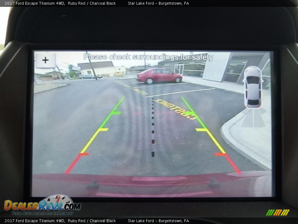 2017 Ford Escape Titanium 4WD Ruby Red / Charcoal Black Photo #18