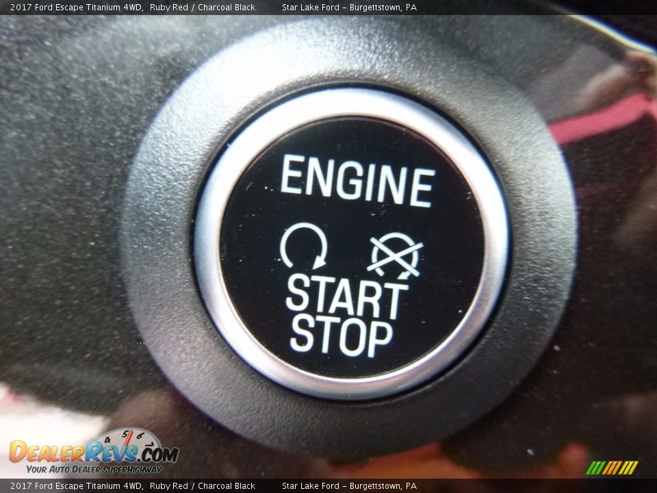 2017 Ford Escape Titanium 4WD Ruby Red / Charcoal Black Photo #19