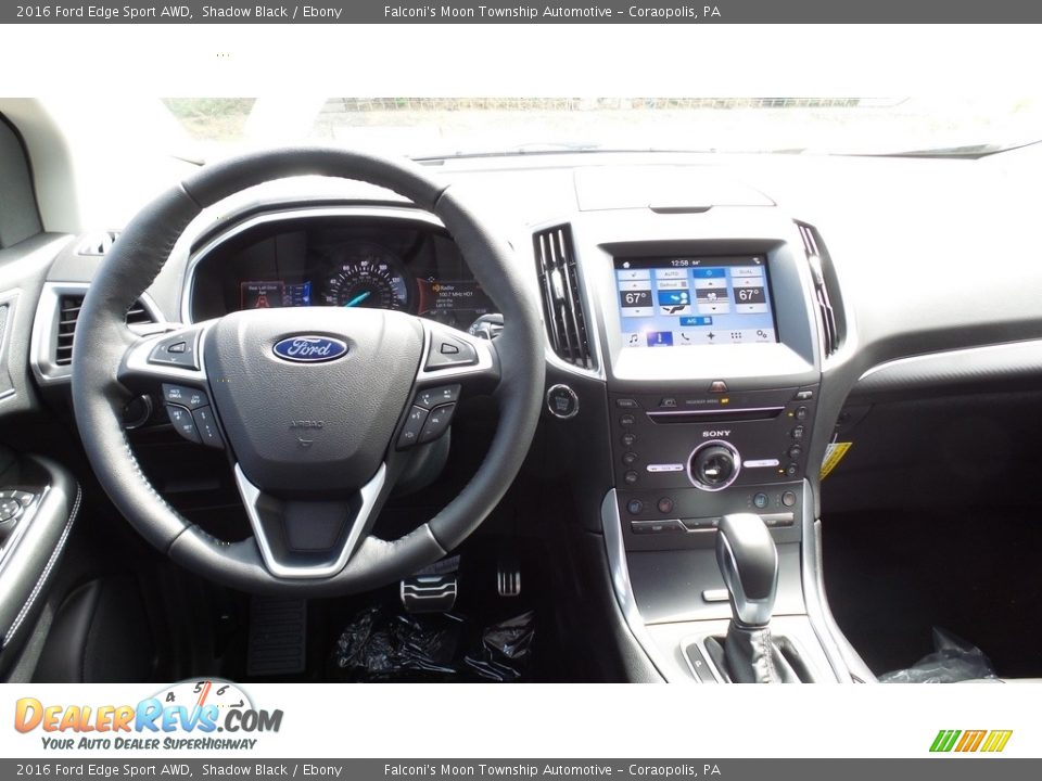 2016 Ford Edge Sport AWD Shadow Black / Ebony Photo #9