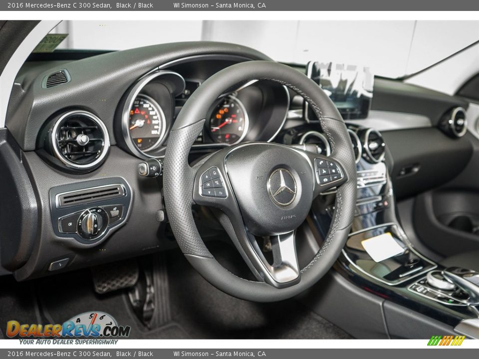 2016 Mercedes-Benz C 300 Sedan Black / Black Photo #5