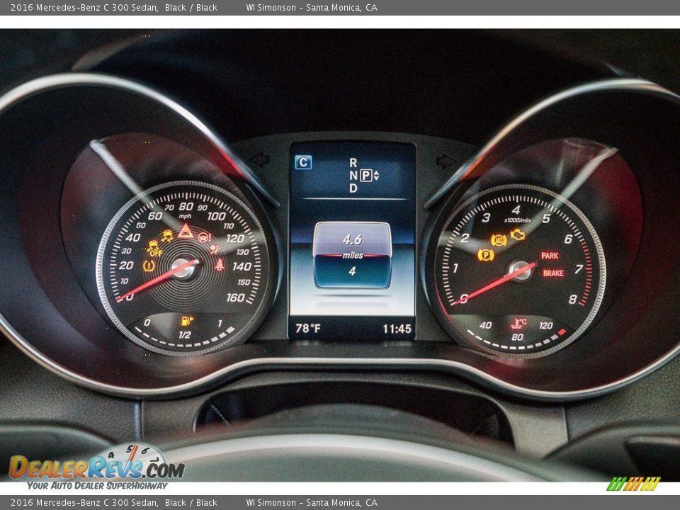 2016 Mercedes-Benz C 300 Sedan Black / Black Photo #6