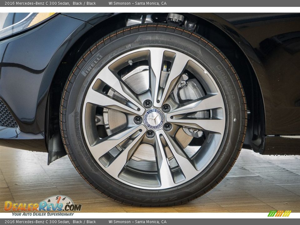2016 Mercedes-Benz C 300 Sedan Black / Black Photo #9