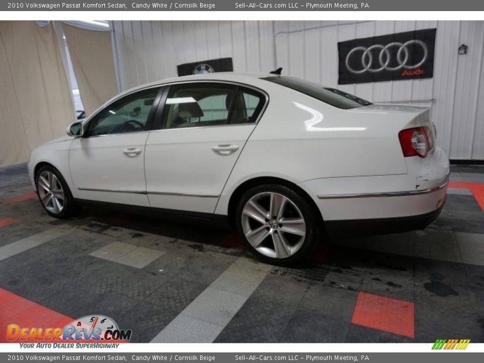 2010 Volkswagen Passat Komfort Sedan Candy White / Cornsilk Beige Photo #11