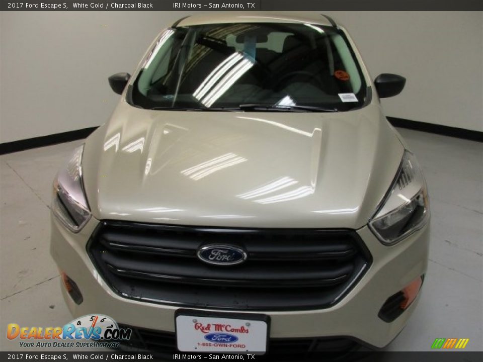2017 Ford Escape S White Gold / Charcoal Black Photo #3