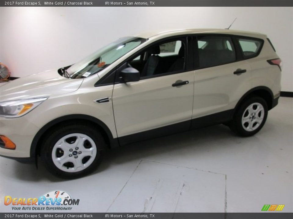 2017 Ford Escape S White Gold / Charcoal Black Photo #5