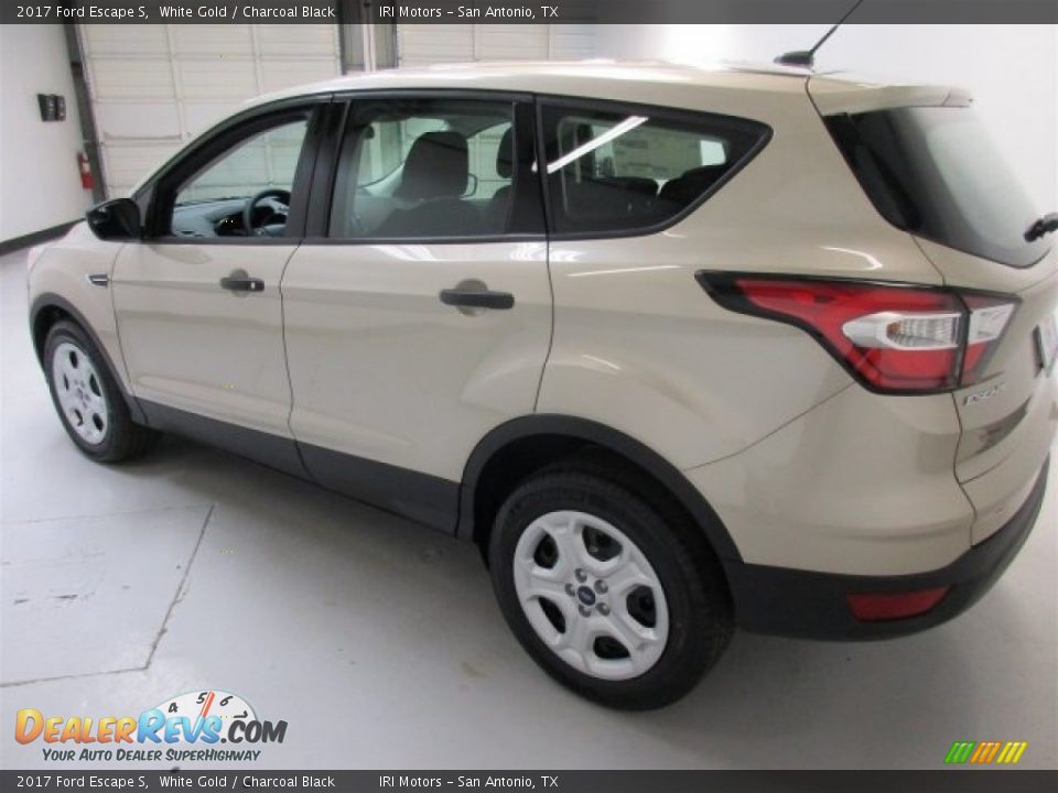 2017 Ford Escape S White Gold / Charcoal Black Photo #7