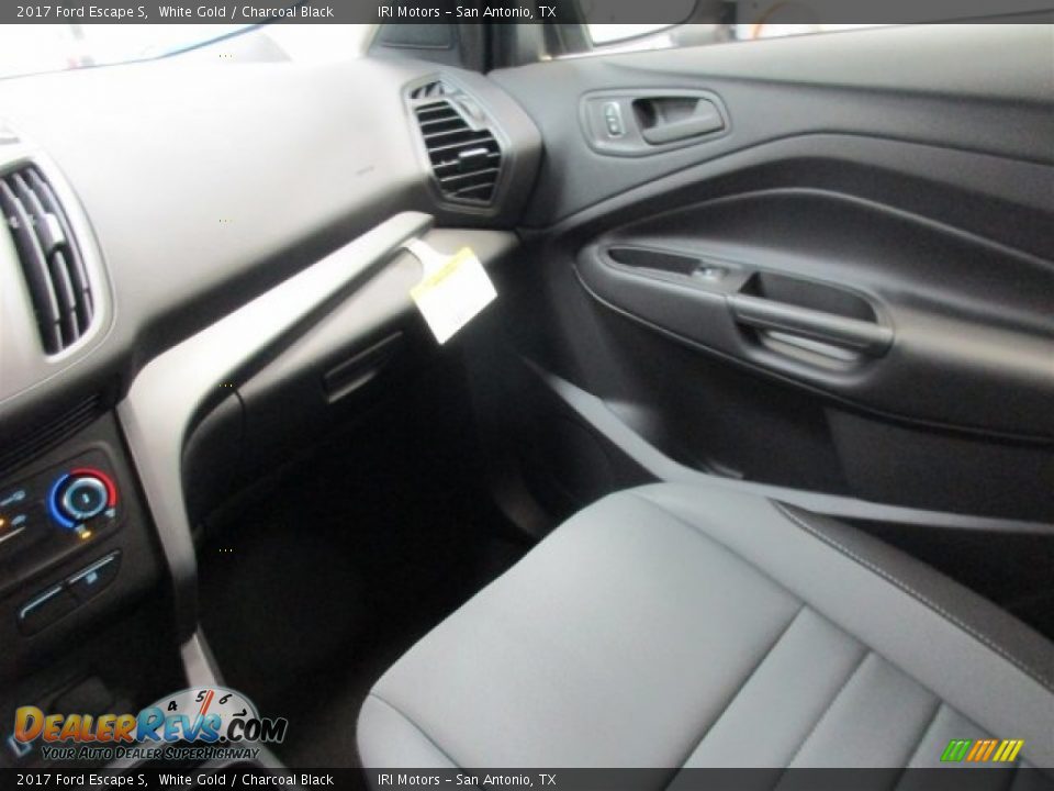 2017 Ford Escape S White Gold / Charcoal Black Photo #15