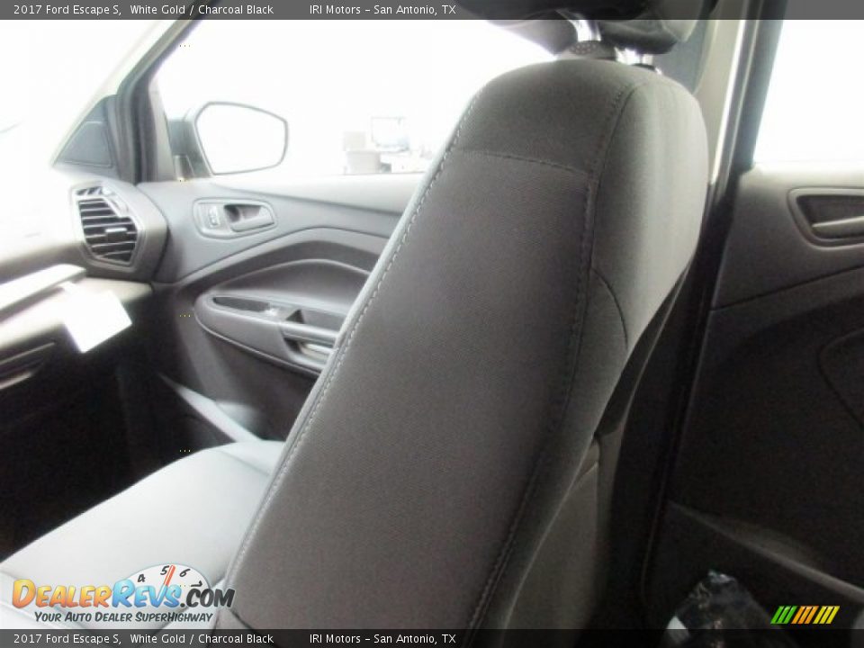 2017 Ford Escape S White Gold / Charcoal Black Photo #16