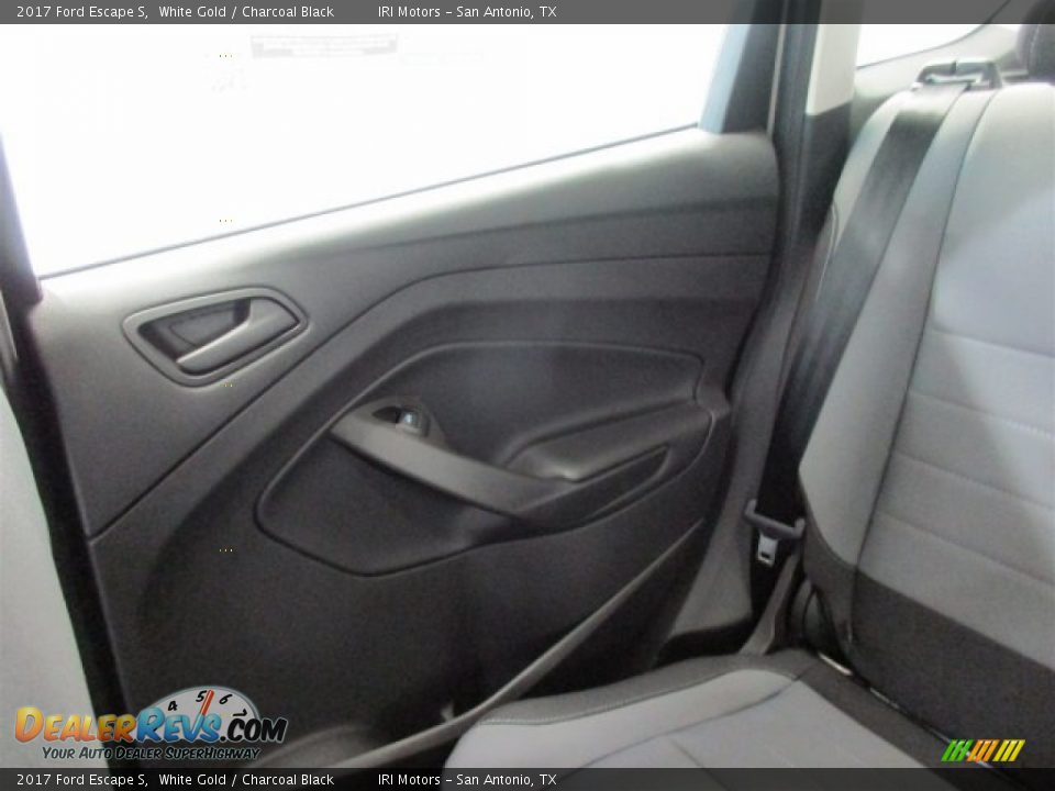 2017 Ford Escape S White Gold / Charcoal Black Photo #17