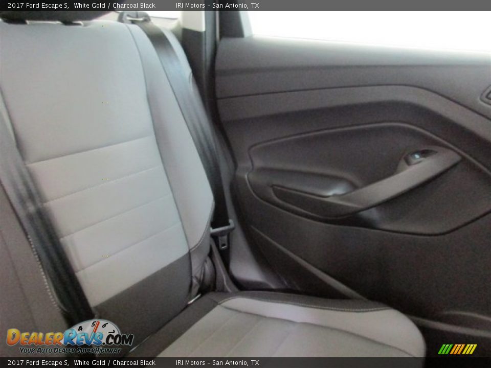 2017 Ford Escape S White Gold / Charcoal Black Photo #19
