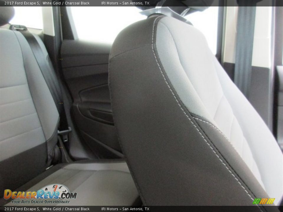 2017 Ford Escape S White Gold / Charcoal Black Photo #20
