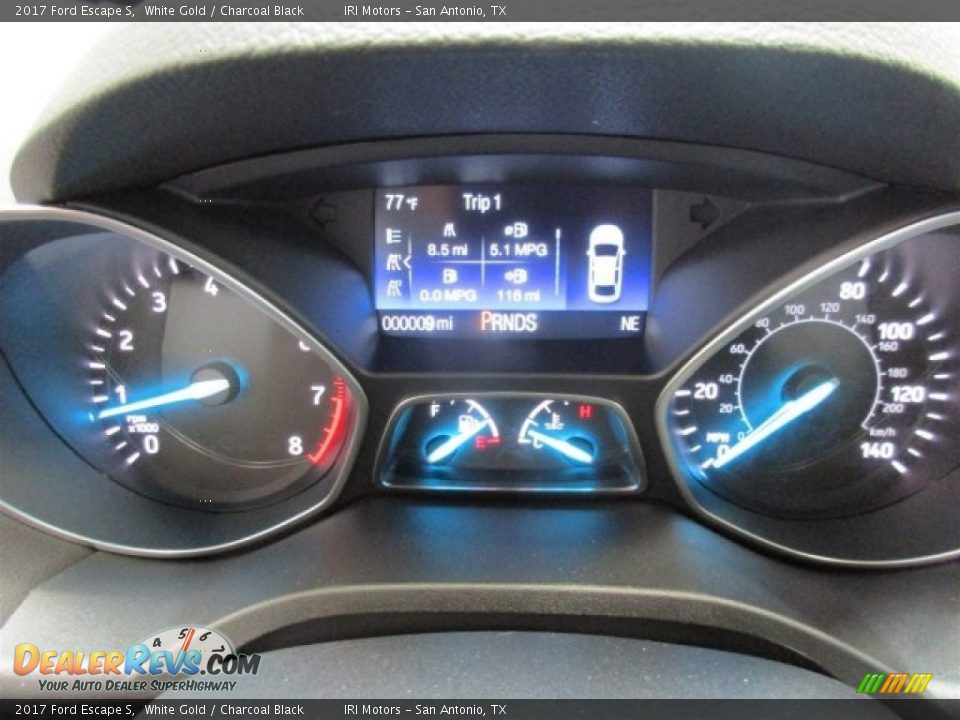 2017 Ford Escape S White Gold / Charcoal Black Photo #21