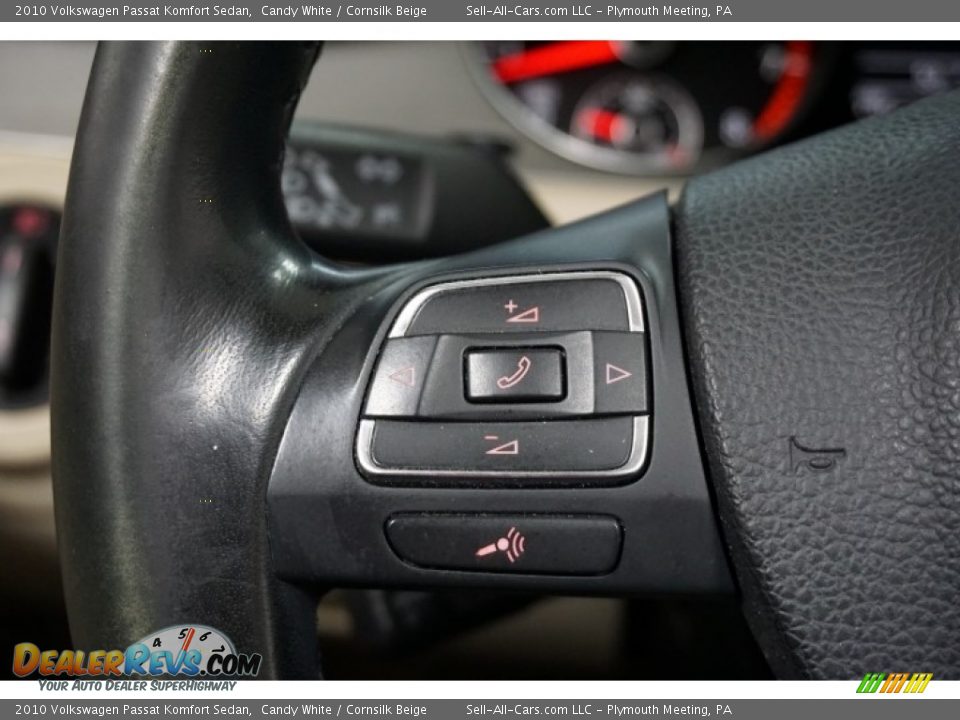 2010 Volkswagen Passat Komfort Sedan Candy White / Cornsilk Beige Photo #30