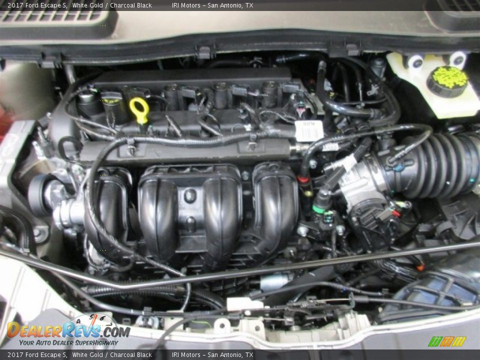 2017 Ford Escape S White Gold / Charcoal Black Photo #26