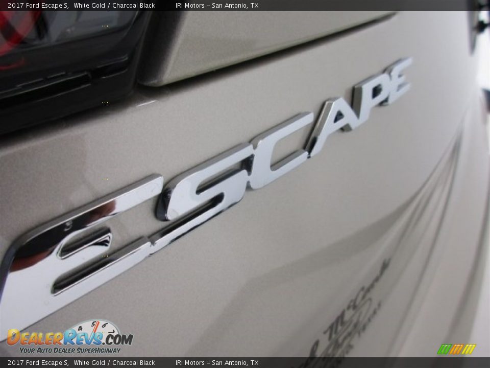 2017 Ford Escape S White Gold / Charcoal Black Photo #28