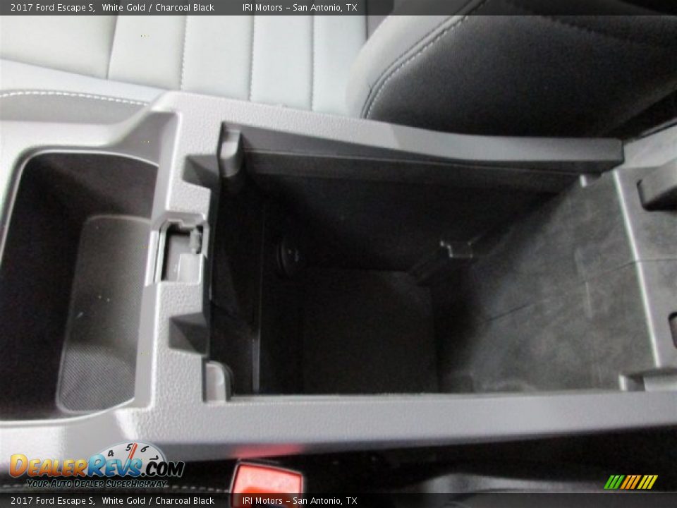 2017 Ford Escape S White Gold / Charcoal Black Photo #31