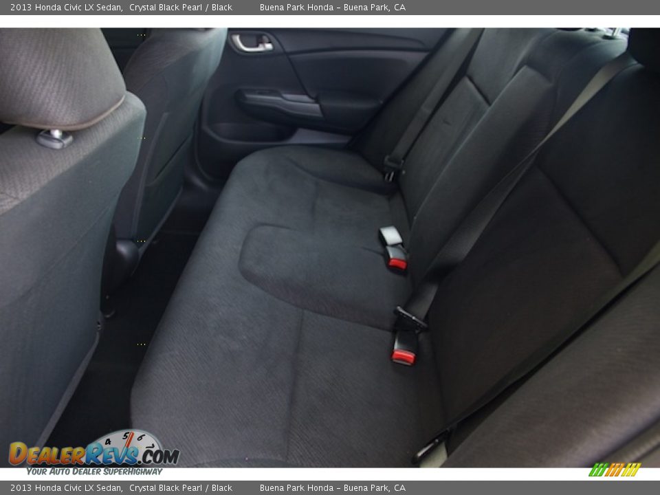 2013 Honda Civic LX Sedan Crystal Black Pearl / Black Photo #4