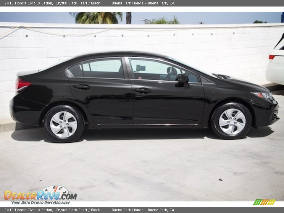 2013 Honda Civic LX Sedan Crystal Black Pearl / Black Photo #8