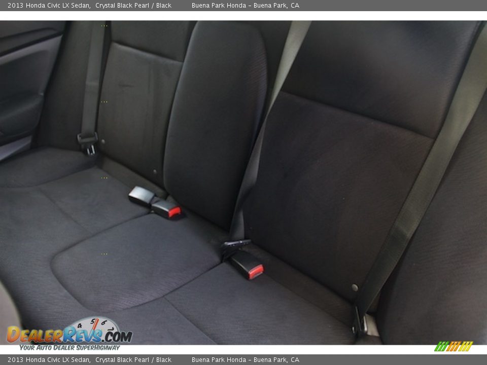 2013 Honda Civic LX Sedan Crystal Black Pearl / Black Photo #13
