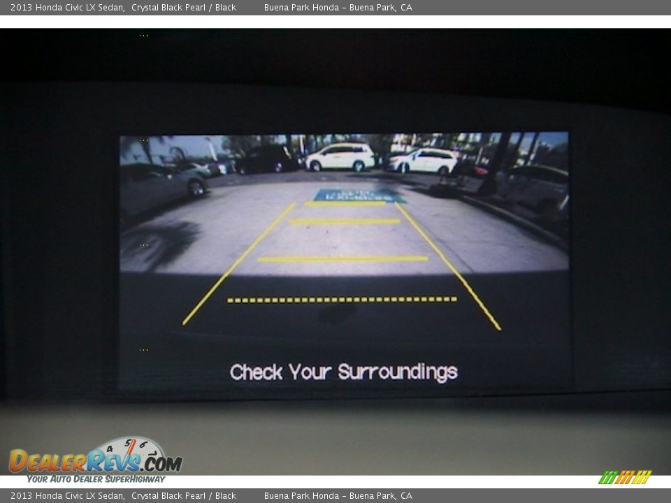 2013 Honda Civic LX Sedan Crystal Black Pearl / Black Photo #19