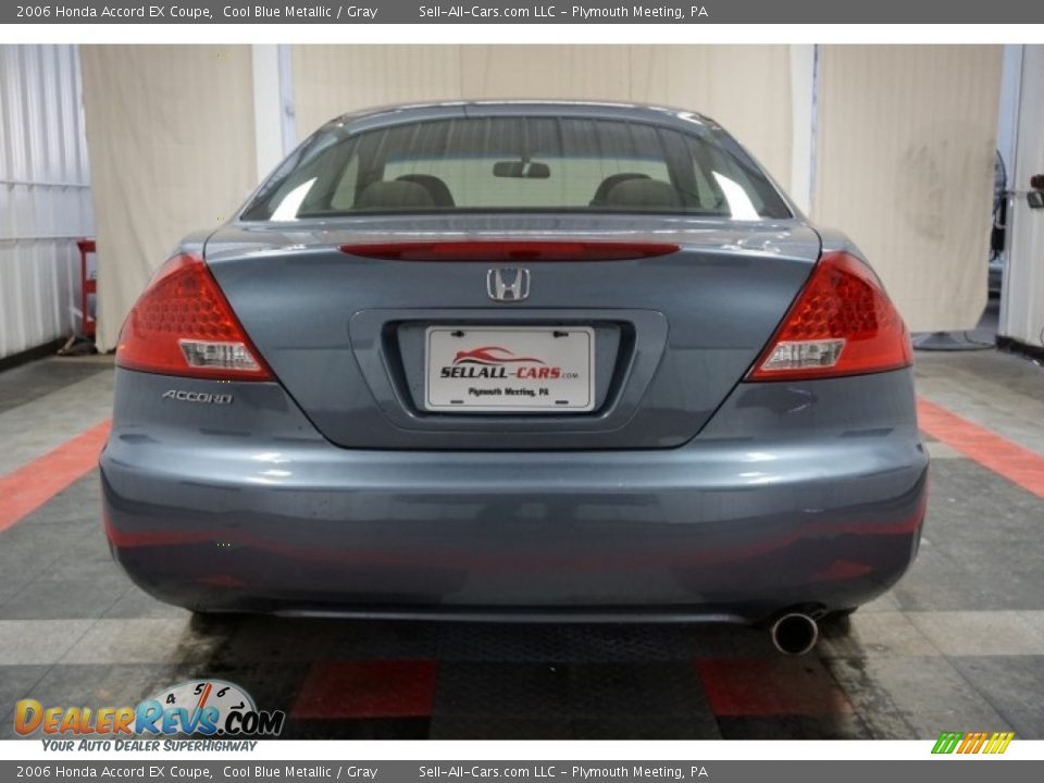 2006 Honda Accord EX Coupe Cool Blue Metallic / Gray Photo #9