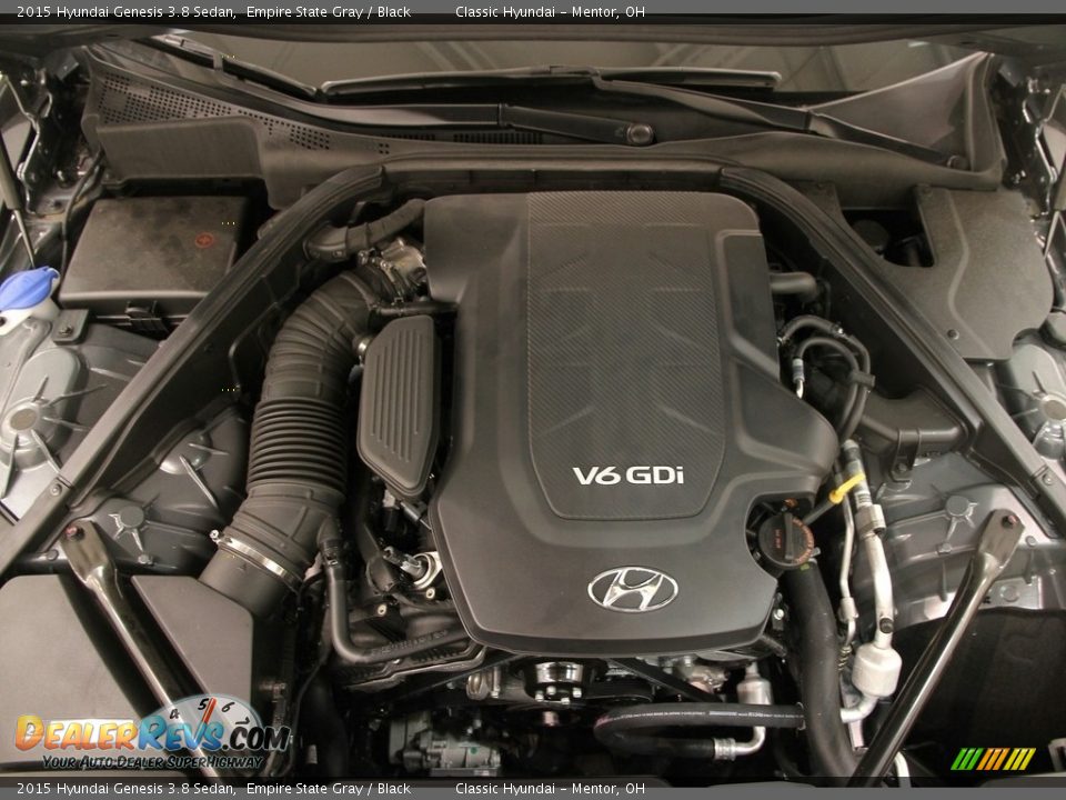 2015 Hyundai Genesis 3.8 Sedan Empire State Gray / Black Photo #20