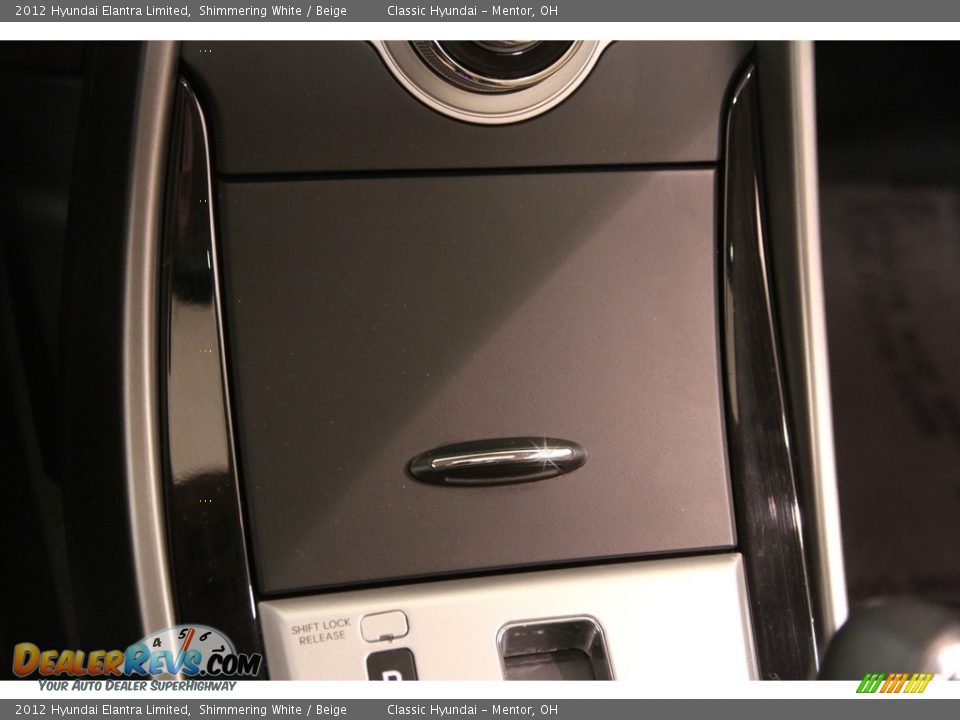 2012 Hyundai Elantra Limited Shimmering White / Beige Photo #12