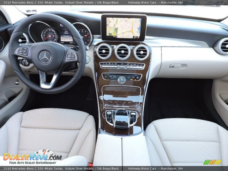 2016 Mercedes-Benz C 300 4Matic Sedan Iridium Silver Metallic / Silk Beige/Black Photo #6