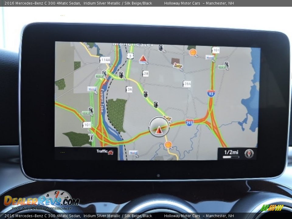 2016 Mercedes-Benz C 300 4Matic Sedan Iridium Silver Metallic / Silk Beige/Black Photo #9