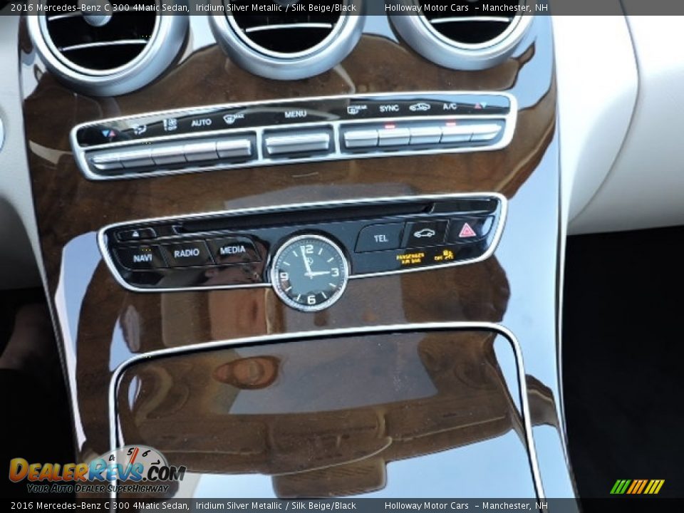 2016 Mercedes-Benz C 300 4Matic Sedan Iridium Silver Metallic / Silk Beige/Black Photo #10