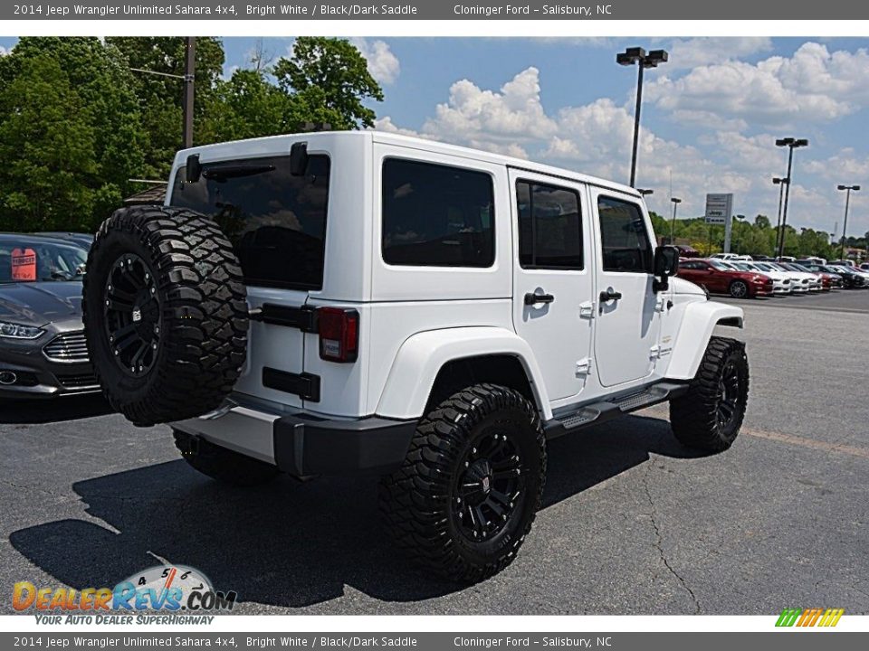 2014 Jeep Wrangler Unlimited Sahara 4x4 Bright White / Black/Dark Saddle Photo #3